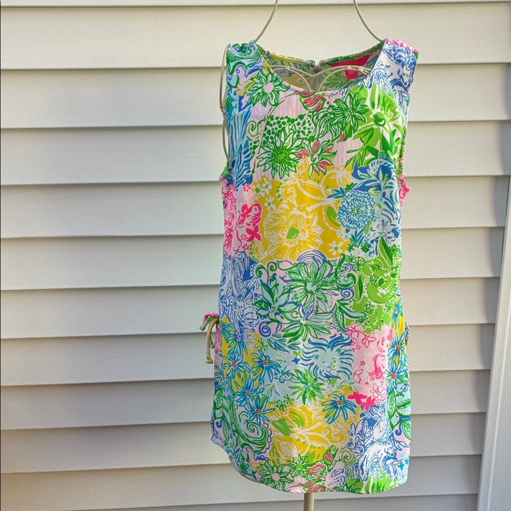 Lilly Pulitzer Pink and Green Floral Dress
